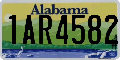 AL license plate 1AR4582