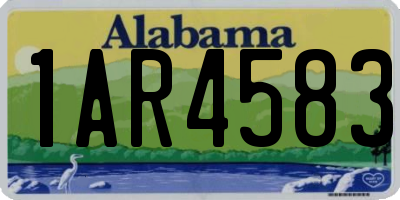 AL license plate 1AR4583