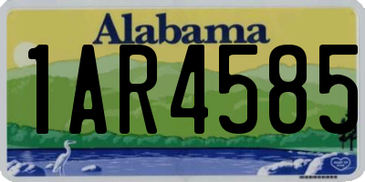 AL license plate 1AR4585