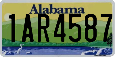 AL license plate 1AR4587