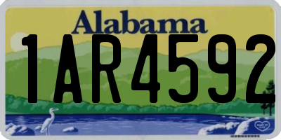 AL license plate 1AR4592