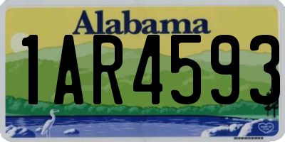 AL license plate 1AR4593