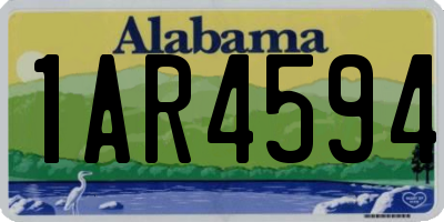 AL license plate 1AR4594
