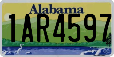 AL license plate 1AR4597