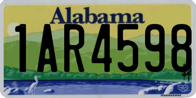 AL license plate 1AR4598