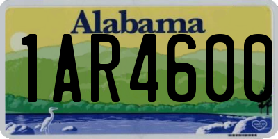 AL license plate 1AR4600