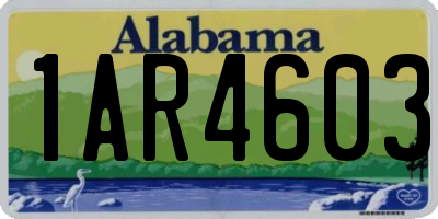 AL license plate 1AR4603
