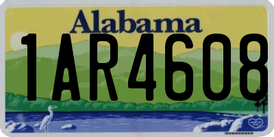 AL license plate 1AR4608