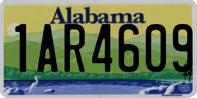 AL license plate 1AR4609