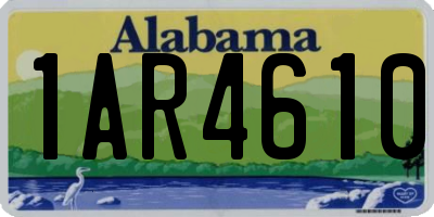 AL license plate 1AR4610