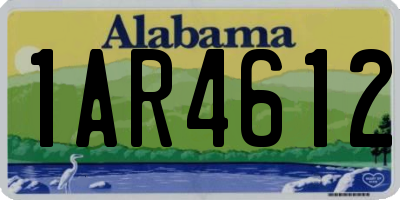AL license plate 1AR4612