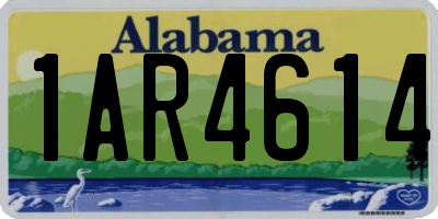 AL license plate 1AR4614