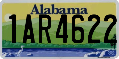 AL license plate 1AR4622