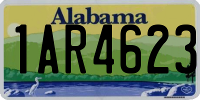 AL license plate 1AR4623