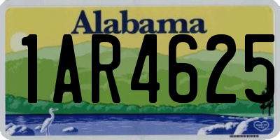 AL license plate 1AR4625