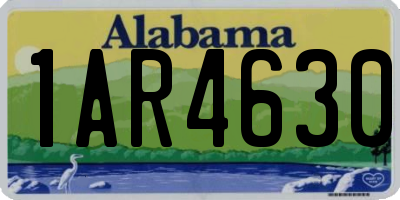 AL license plate 1AR4630