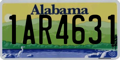 AL license plate 1AR4631
