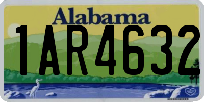 AL license plate 1AR4632