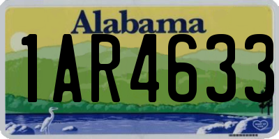 AL license plate 1AR4633