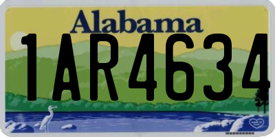 AL license plate 1AR4634