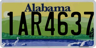 AL license plate 1AR4637