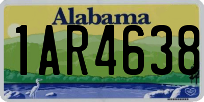 AL license plate 1AR4638