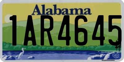 AL license plate 1AR4645