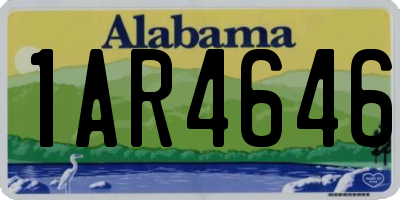 AL license plate 1AR4646