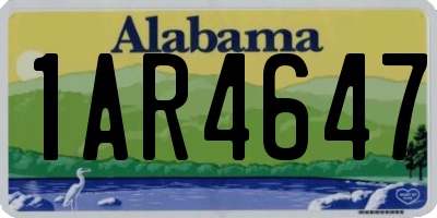 AL license plate 1AR4647
