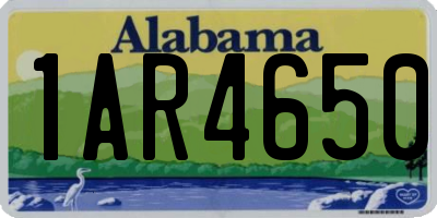 AL license plate 1AR4650