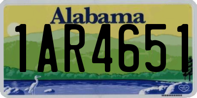AL license plate 1AR4651