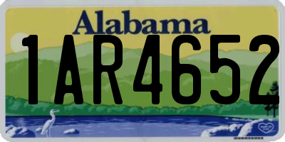 AL license plate 1AR4652