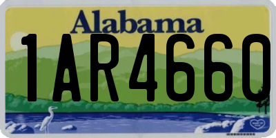 AL license plate 1AR4660