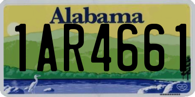 AL license plate 1AR4661