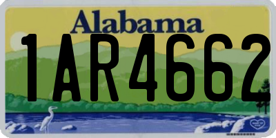 AL license plate 1AR4662