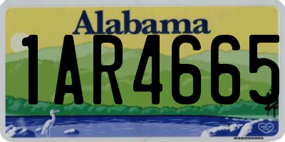 AL license plate 1AR4665