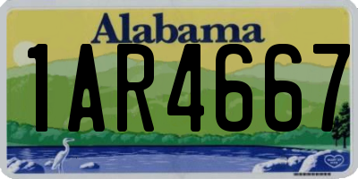 AL license plate 1AR4667