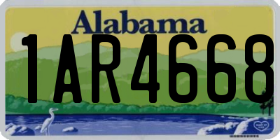 AL license plate 1AR4668