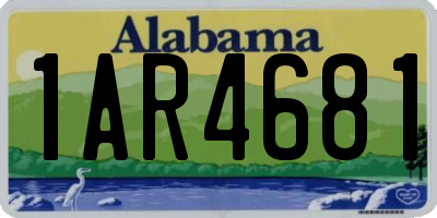 AL license plate 1AR4681