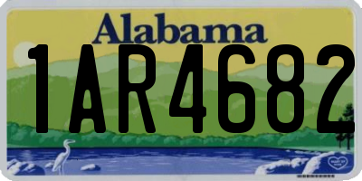 AL license plate 1AR4682