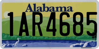 AL license plate 1AR4685