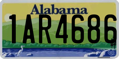 AL license plate 1AR4686