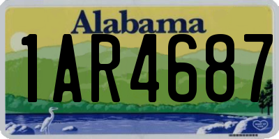 AL license plate 1AR4687