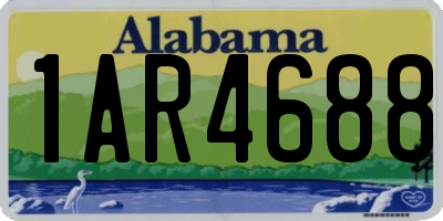 AL license plate 1AR4688