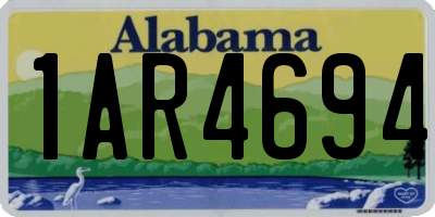 AL license plate 1AR4694