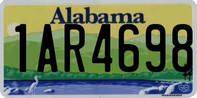 AL license plate 1AR4698