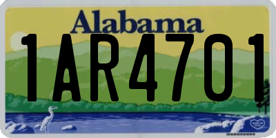 AL license plate 1AR4701