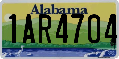 AL license plate 1AR4704