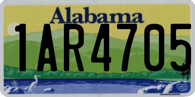 AL license plate 1AR4705