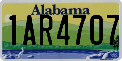 AL license plate 1AR4707